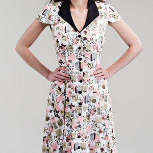 Collette Squirrel Print Dress